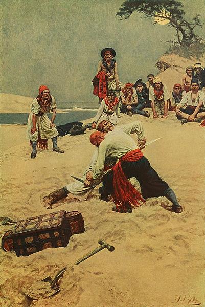 Howard Pyle Who Shall be Captain oil painting image